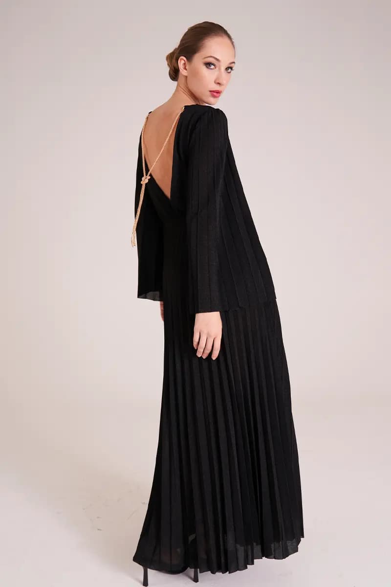 LOKITA | Abito lungo lurex - 2