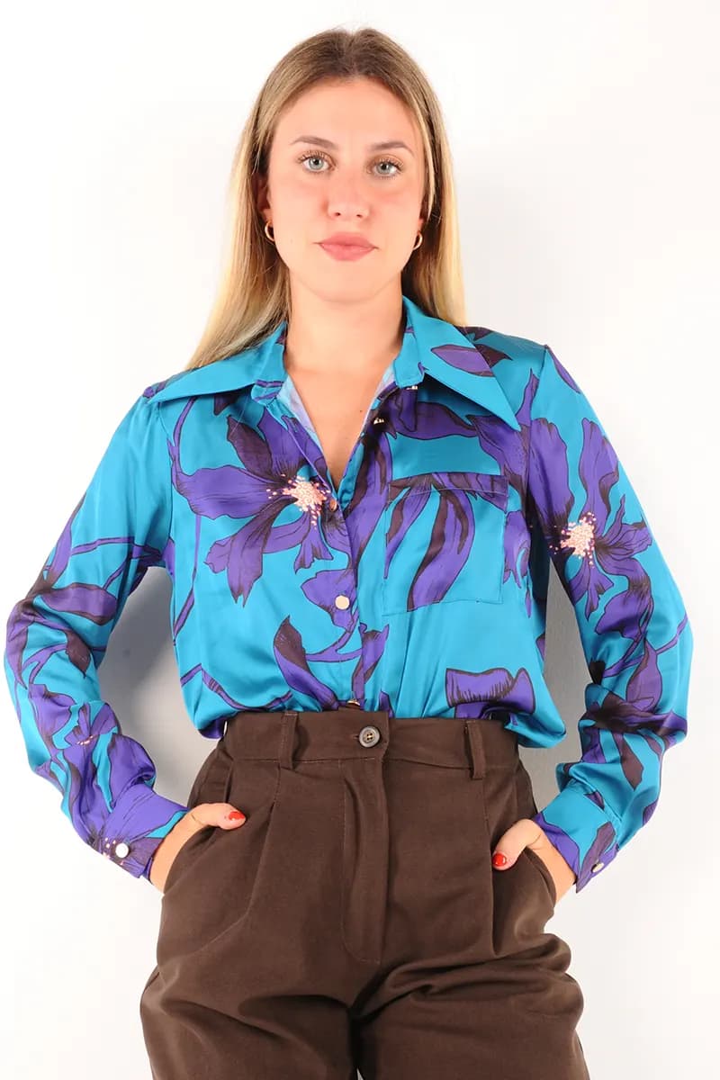 LOKITA | Camicia in raso fantasia - 2