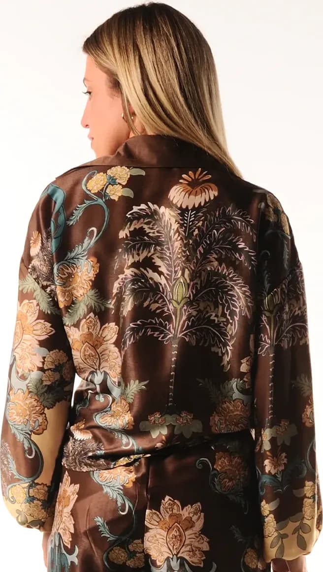 LOKITA | Blusa in raso fantasia - 2