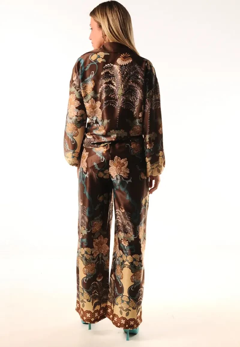 LOKITA | Pantalone in raso fantasia - 3
