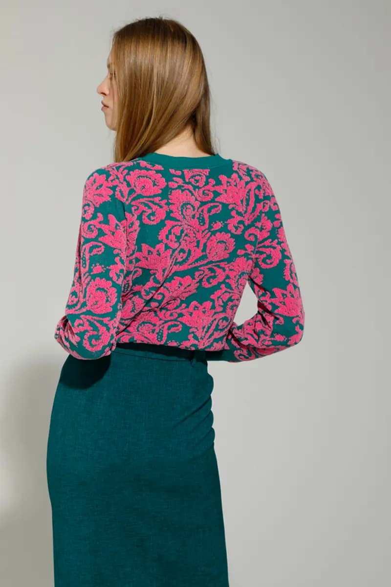 GOA GOA | Maglia jacquard barocco bicolor - 2
