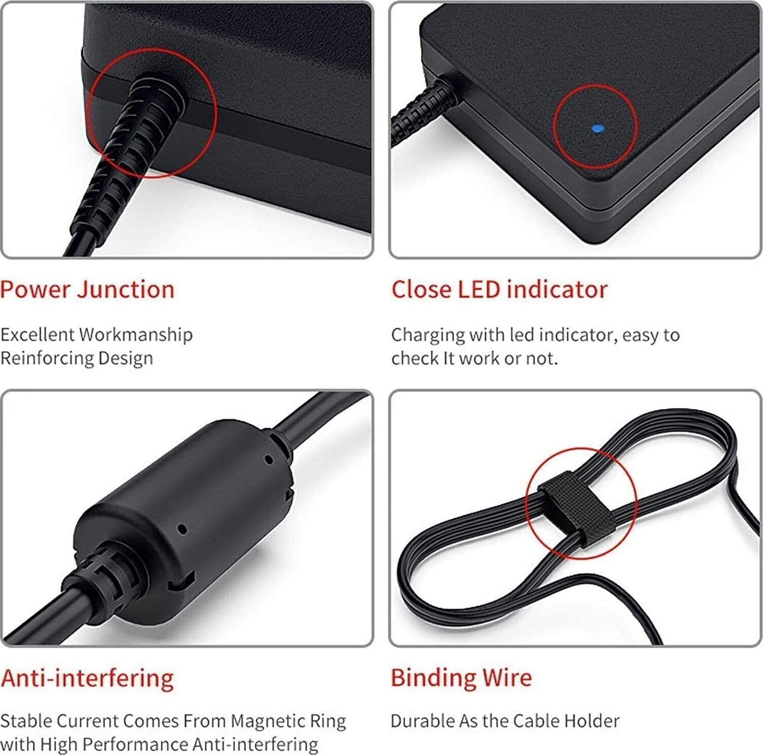 Delippo 120W 19.5V 6.15A Adattatore Caricabatterie per Laptop per Lenovo Y400 - 3
