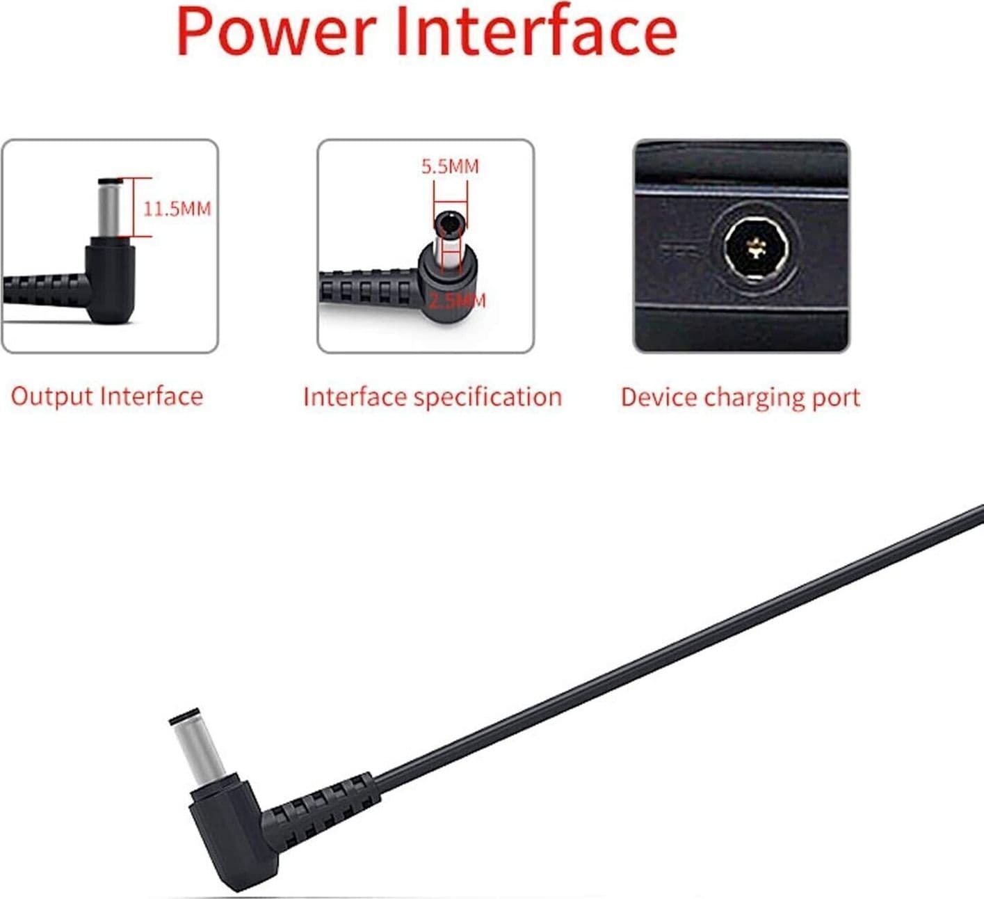 Delippo 120W 19.5V 6.15A Adattatore Caricabatterie per Laptop per Lenovo Y400 - 6