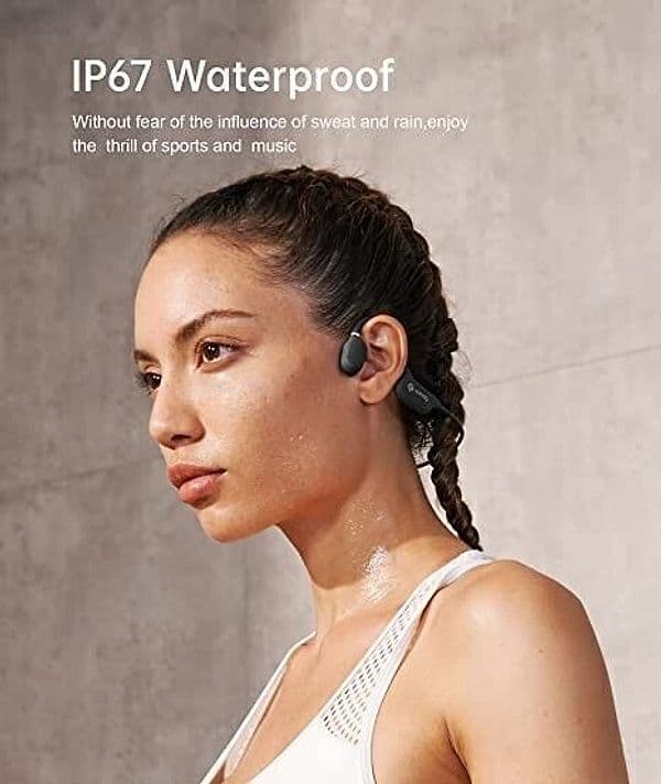 Cuffie Sportive Wireless Bluetooth A5S Pro Conduzione Ossea Auricolare Sport - 3