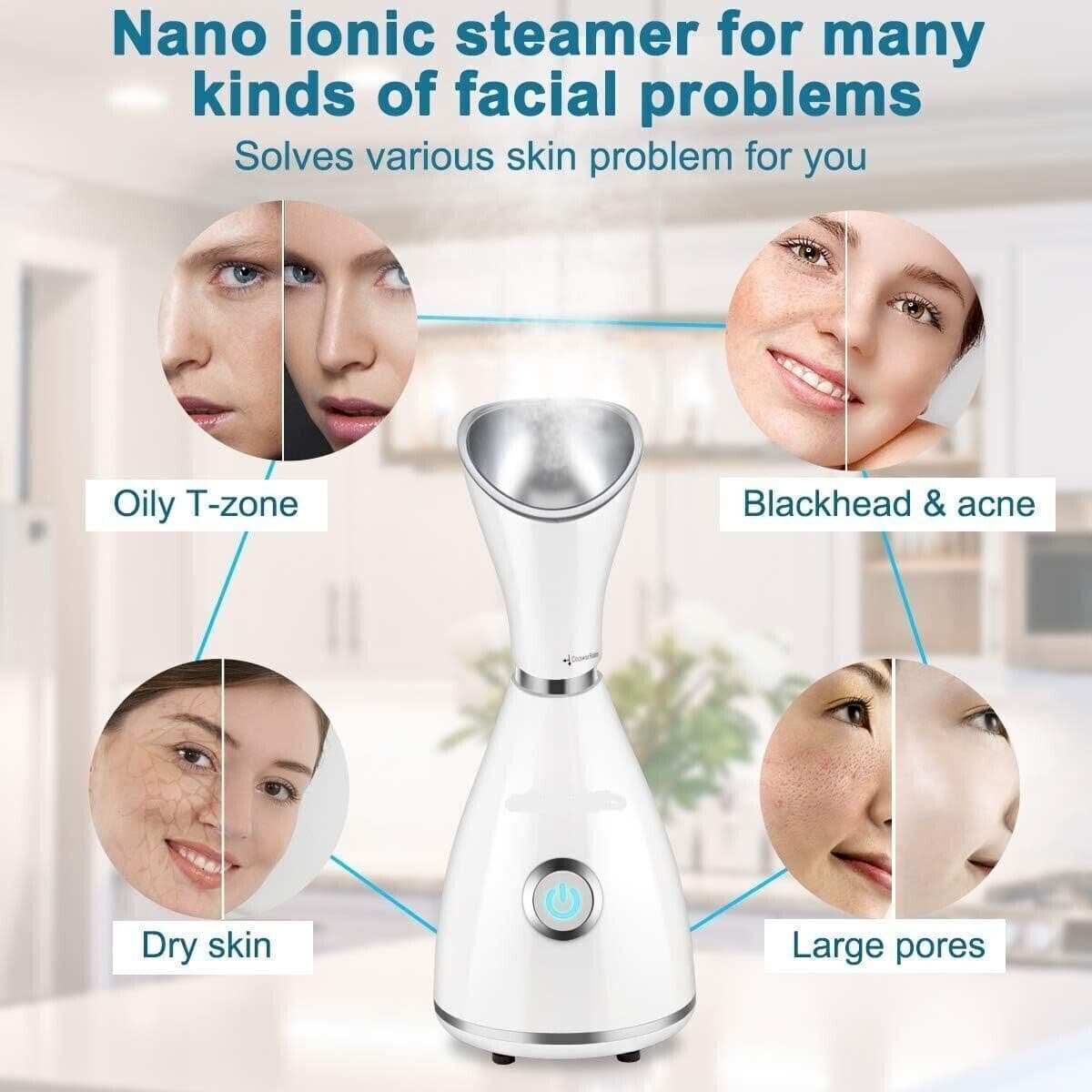 Vaporizzatore Nano Ionico per Viso, per Pori, Umidificatore Atomizzatore Spray - 7
