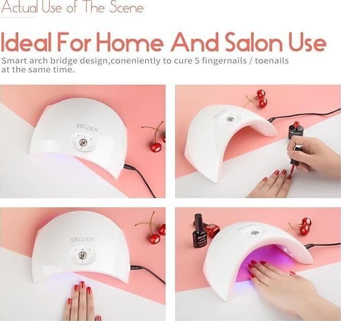 Lampada per asciugatura unghie LED UV 36W per smalto gel - Macchina per manicure - 5