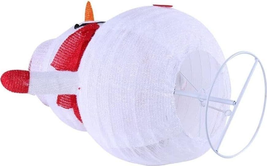Pupazzo di neve con luci scintillanti multiuso, Pupazzo di neve di Natale - 3