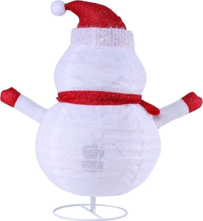 Pupazzo di neve con luci scintillanti multiuso, Pupazzo di neve di Natale - 6