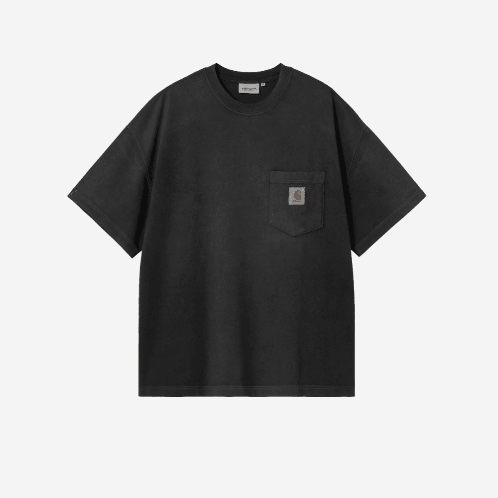 T-shirt Carhartt Hudson  pocket chalk washed - 5