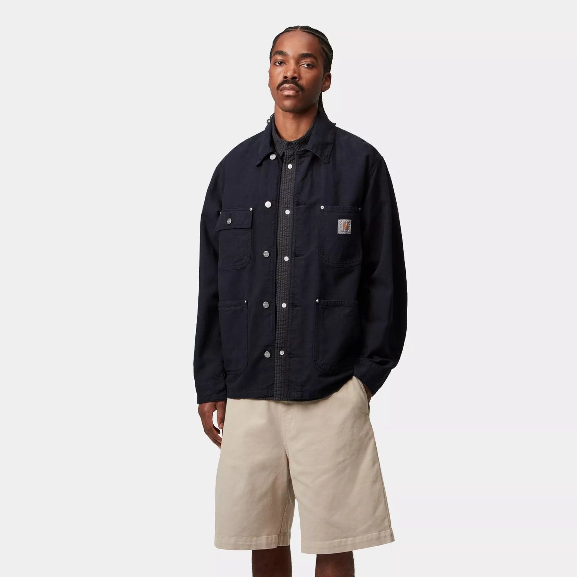 Giacca Carhartt Walter Chore dark navy dyed - 5