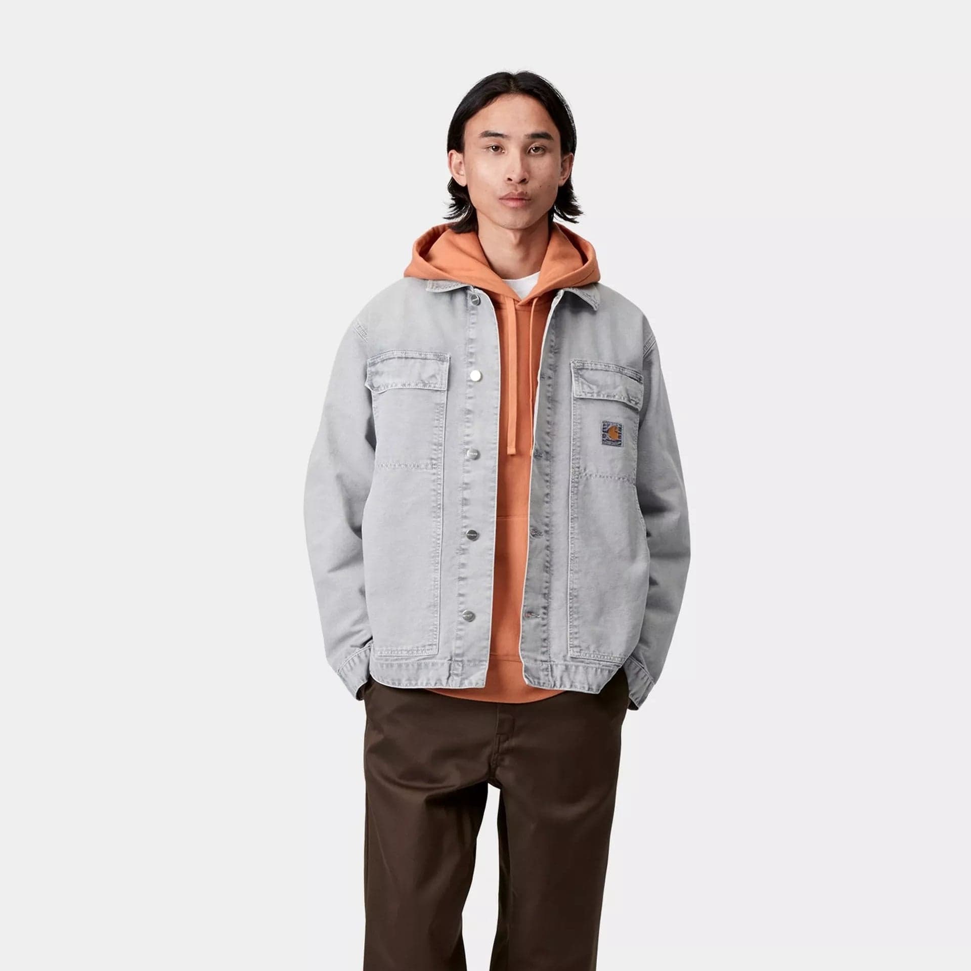 Giacca Carhartt Og artic black chalk washed - 5