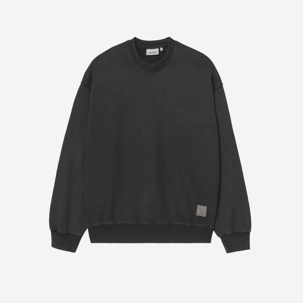 Felpa Carhartt Hudson blk chalck washed - 5