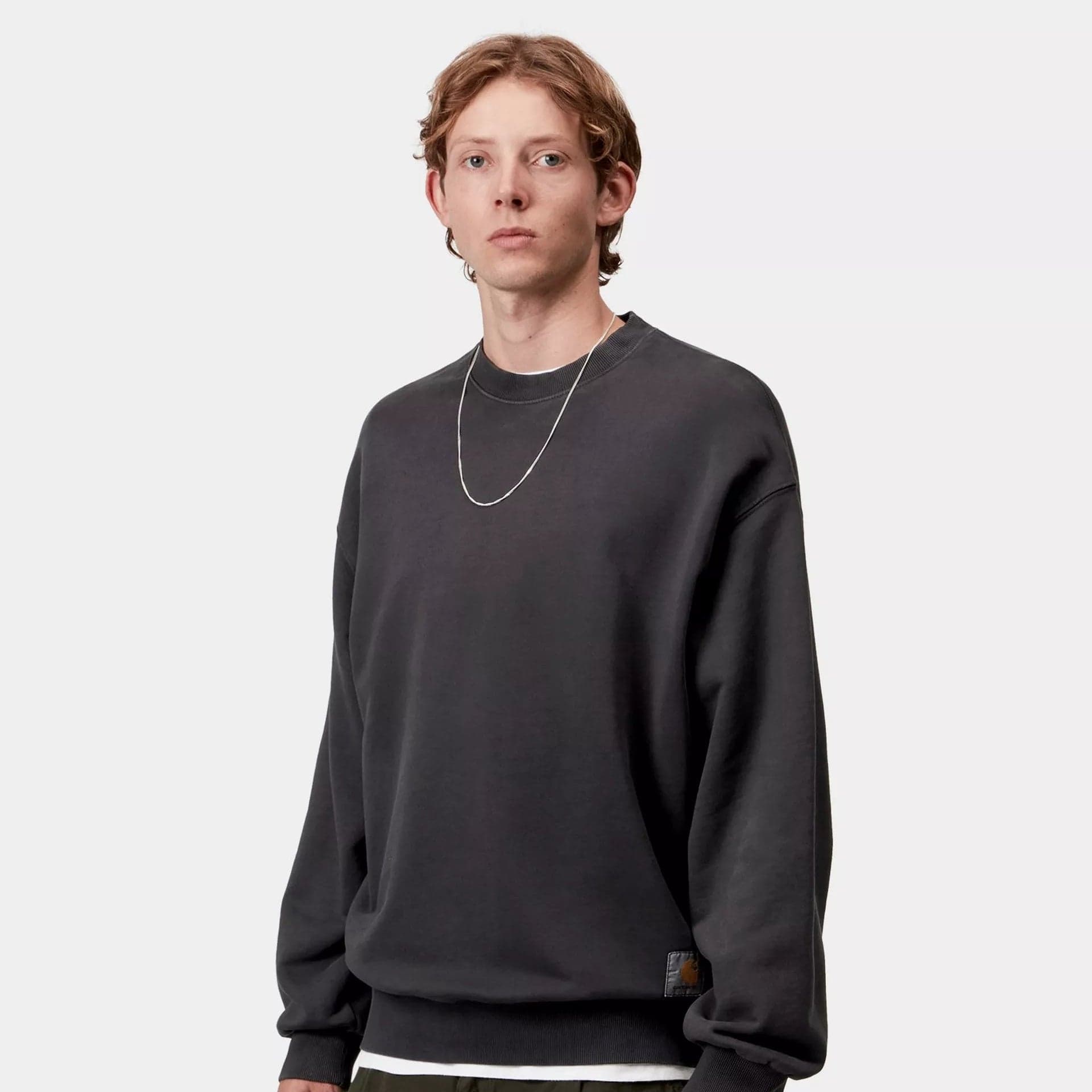 Felpa Carhartt Hudson blk chalck washed - 3