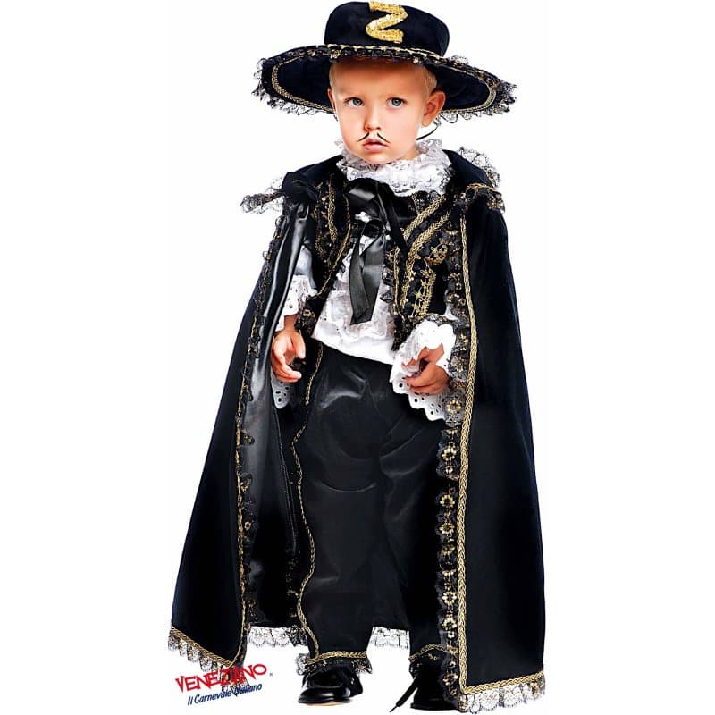 Costume carnevale cavaliere mascherato prestige 0-3 anni - veneziano 50571 - 3