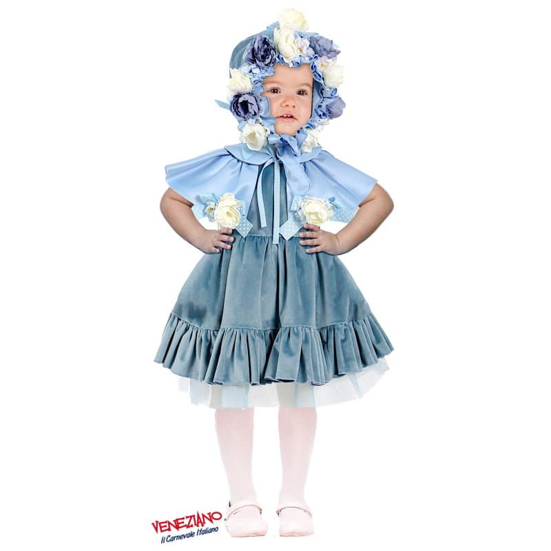 Costume carnevale damina dei fiori 0-3 anni - veneziano 54139 - 3
