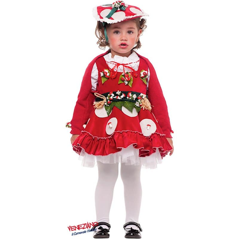 Costume carnevale funghetta 1-3 anni - veneziano 53888 - 3