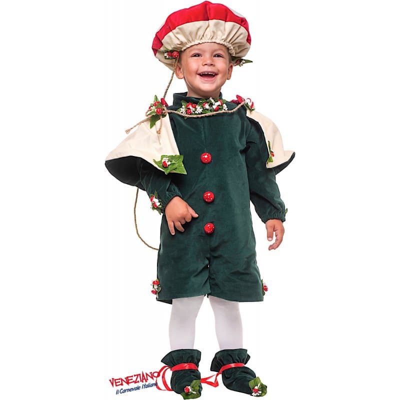 Costume carnevale funghetto 1-3 anni - veneziano 53887 - 3