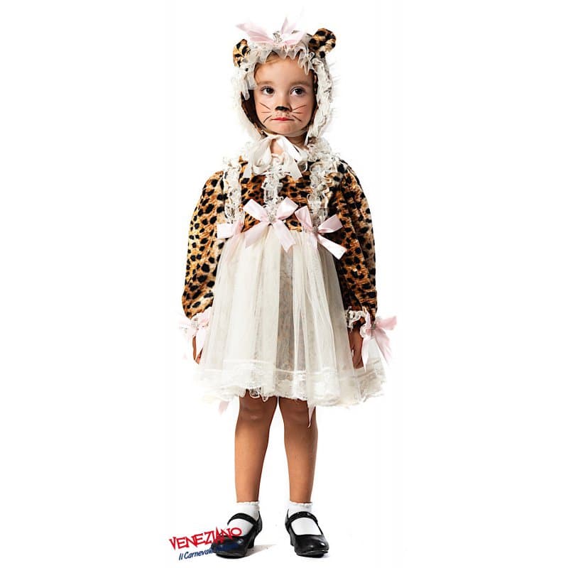 Costume carnevale ghepardina 1-3 anni - veneziano 51122 - 3