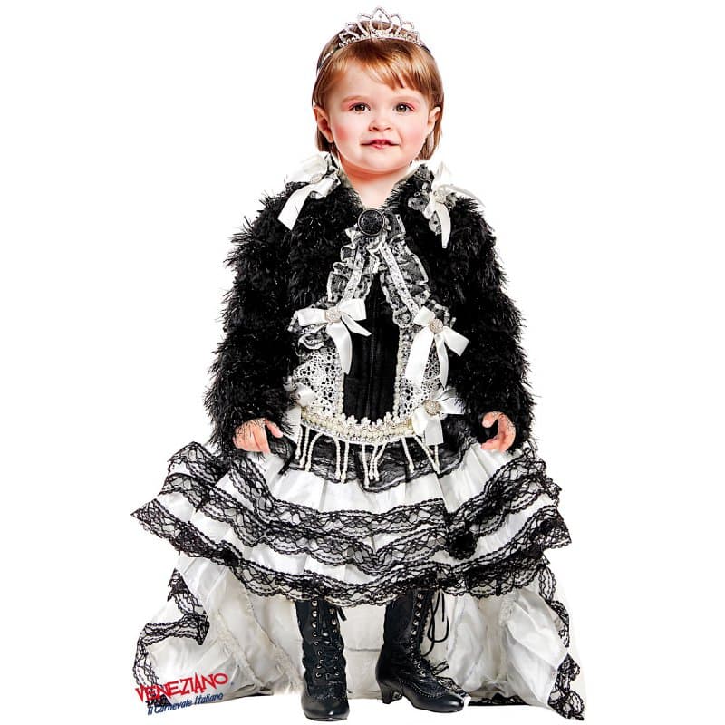 Costume carnevale miss burlesque 1-3 anni - veneziano 50797 - 3