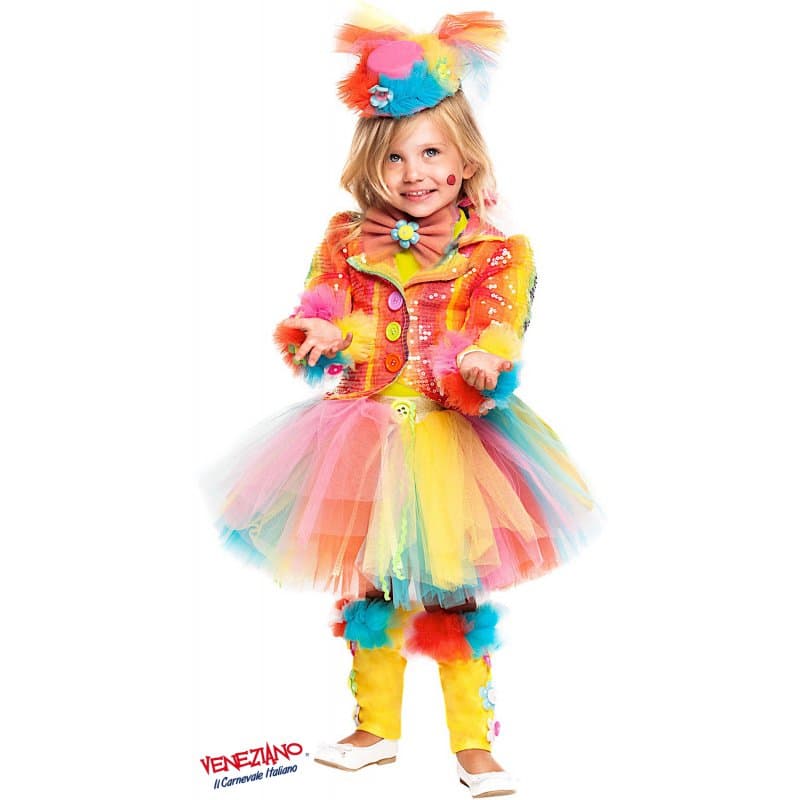 Costume carnevale pagliaccetta prestige 1-3 anni - veneziano 28074 - 3