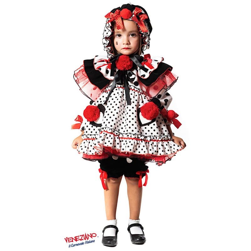 Costume carnevale pierottina prestige 1-3 anni - veneziano 51176 - 3
