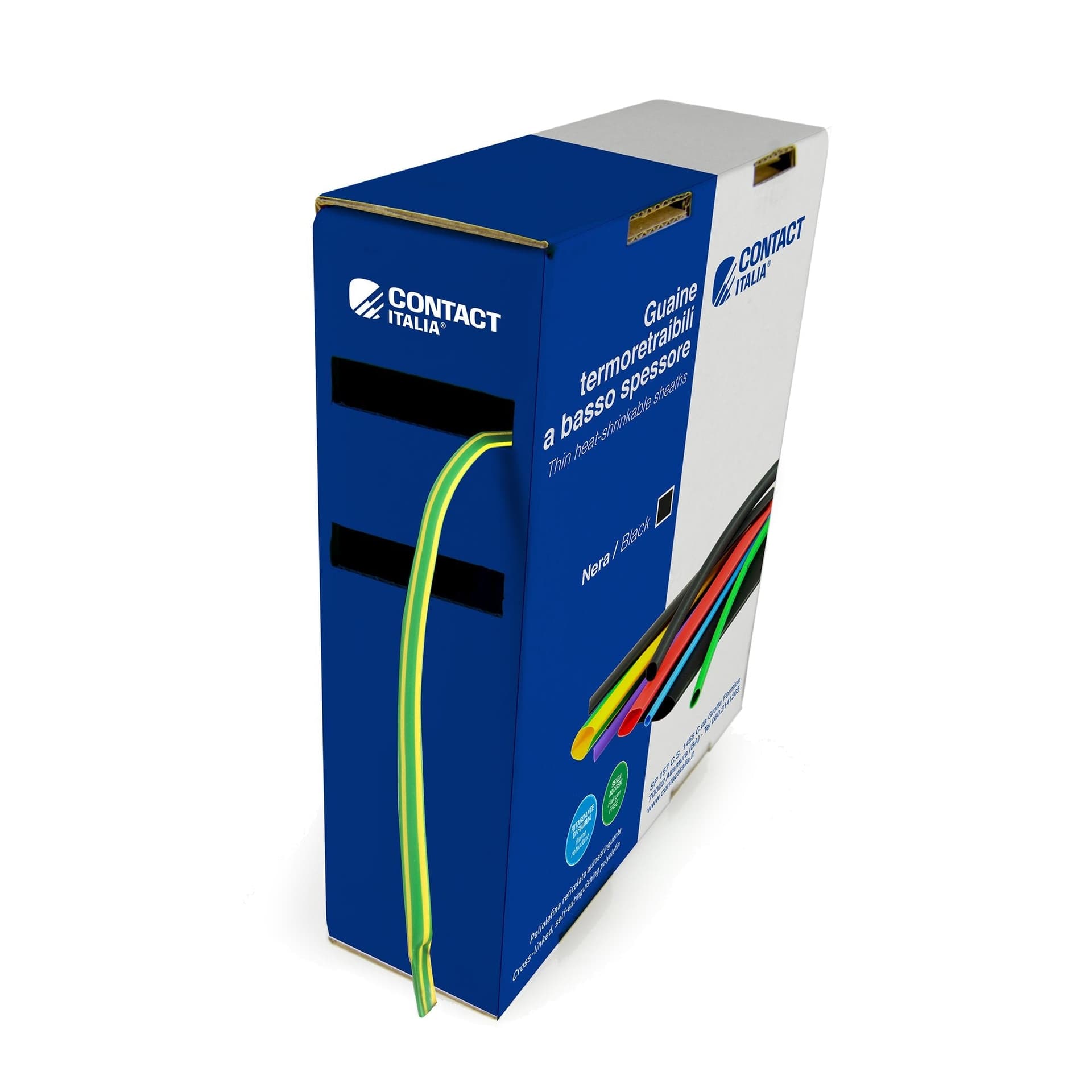 Guaina Termoretraibile 3:1 (giallo-verde) per rivestimento cavi elettrici - 2