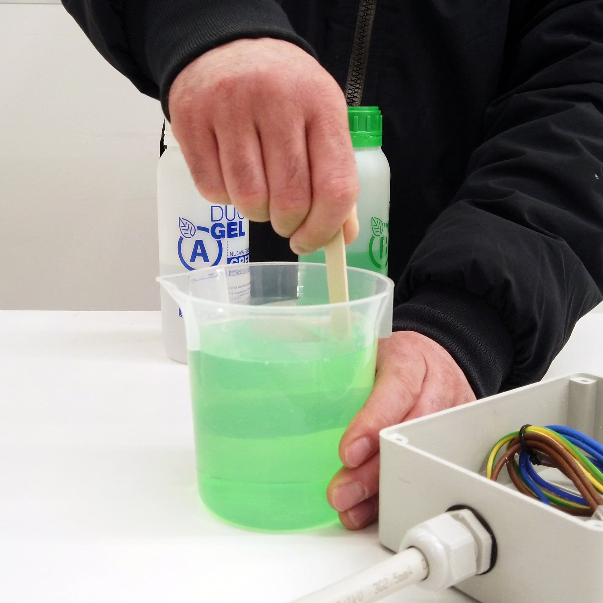 Gel bicomponente siliconico DuoGel per isolamento elettrico atossico bassa viscosità - 4
