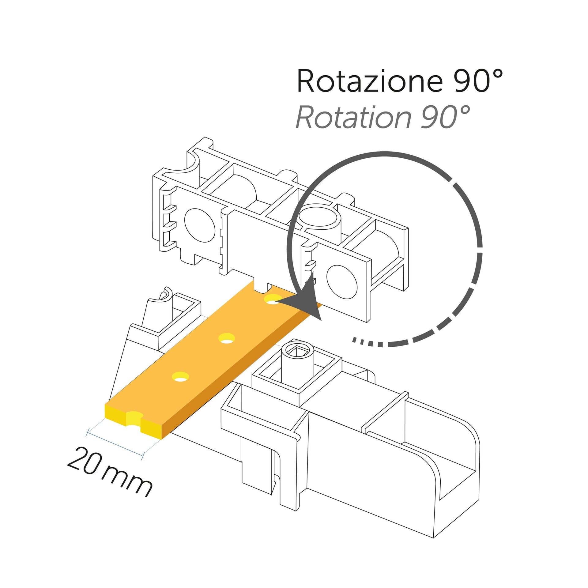 Supporti per barre in rame autoestinguente IP00 resistenza al calore 130° C - 8