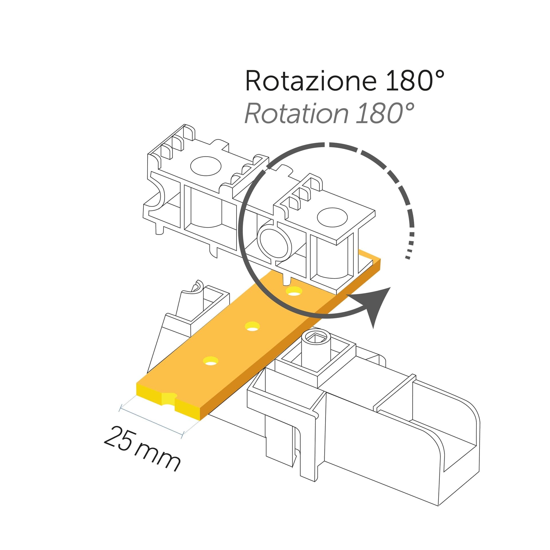 Supporti per barre in rame autoestinguente IP00 resistenza al calore 130° C - 9