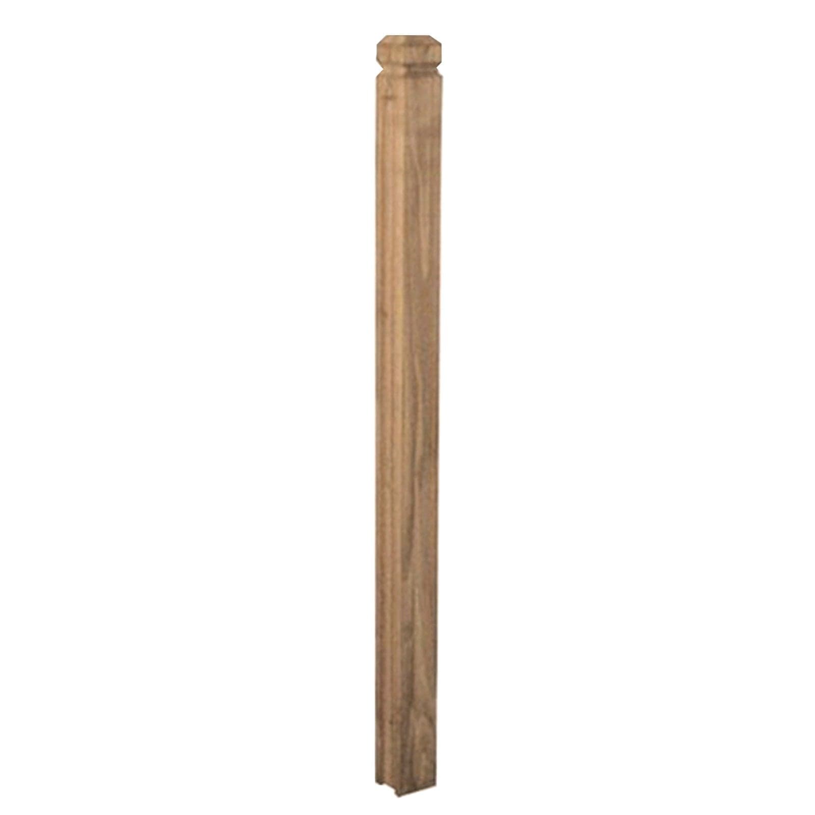 Palo per pannello grigliato "Patio" in legno tropicale naturale per recinzioni giardino e terrazzo - 3