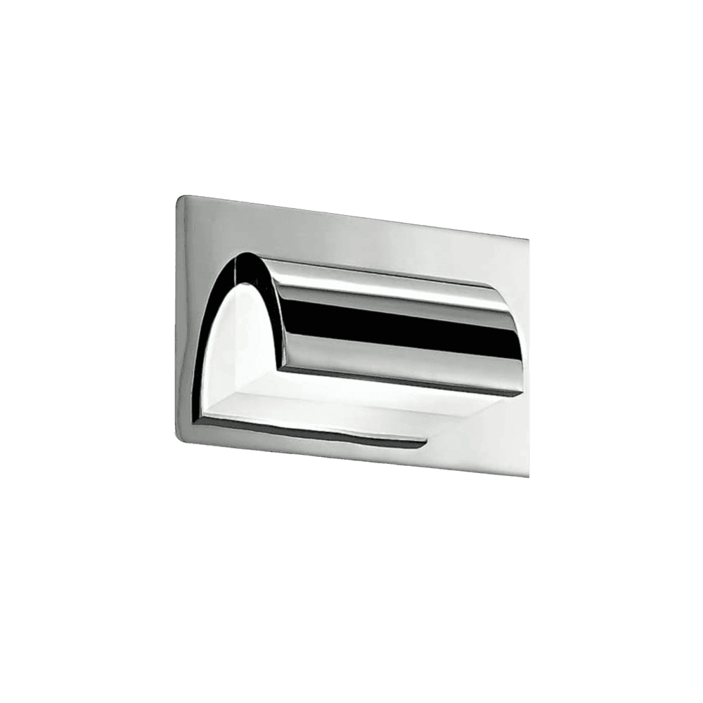 Applique Led Doppia Diffusione di Luce da Parete - Cromato - 2