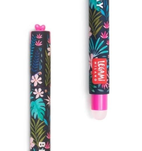 Legami - Penna Gel Cancellabile, Inchiostro Turchese, Tema Flora - 3