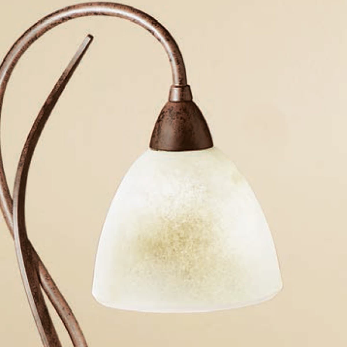 Abat-jour classica LAM 4280 1L E14 LED metallo vetro lampada tavolo - 3