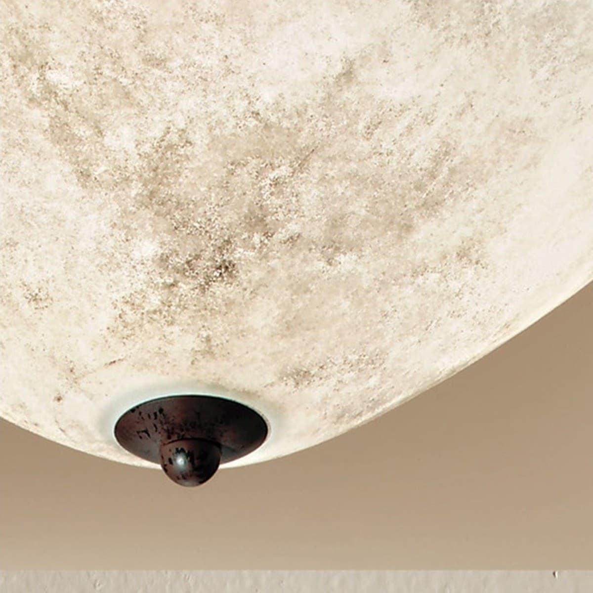 Plafoniera classica 4280 2PL E27 LED metallo vetro lampada soffitto - 2