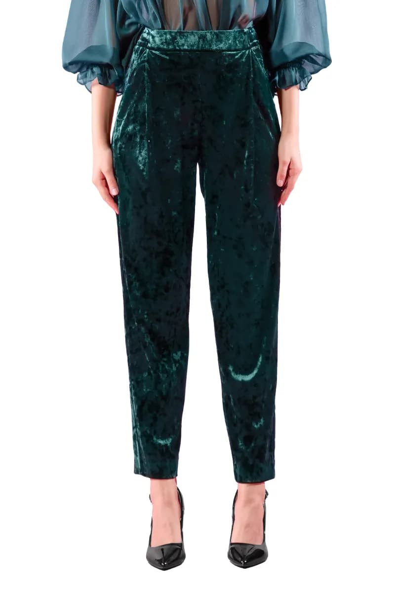 NUALY GLAMOUR | Pantalone velluto - 5