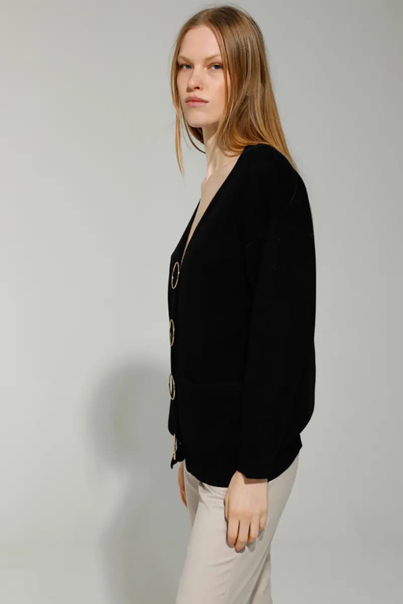 GOA GOA | Maxi cardigan scollo V - 3