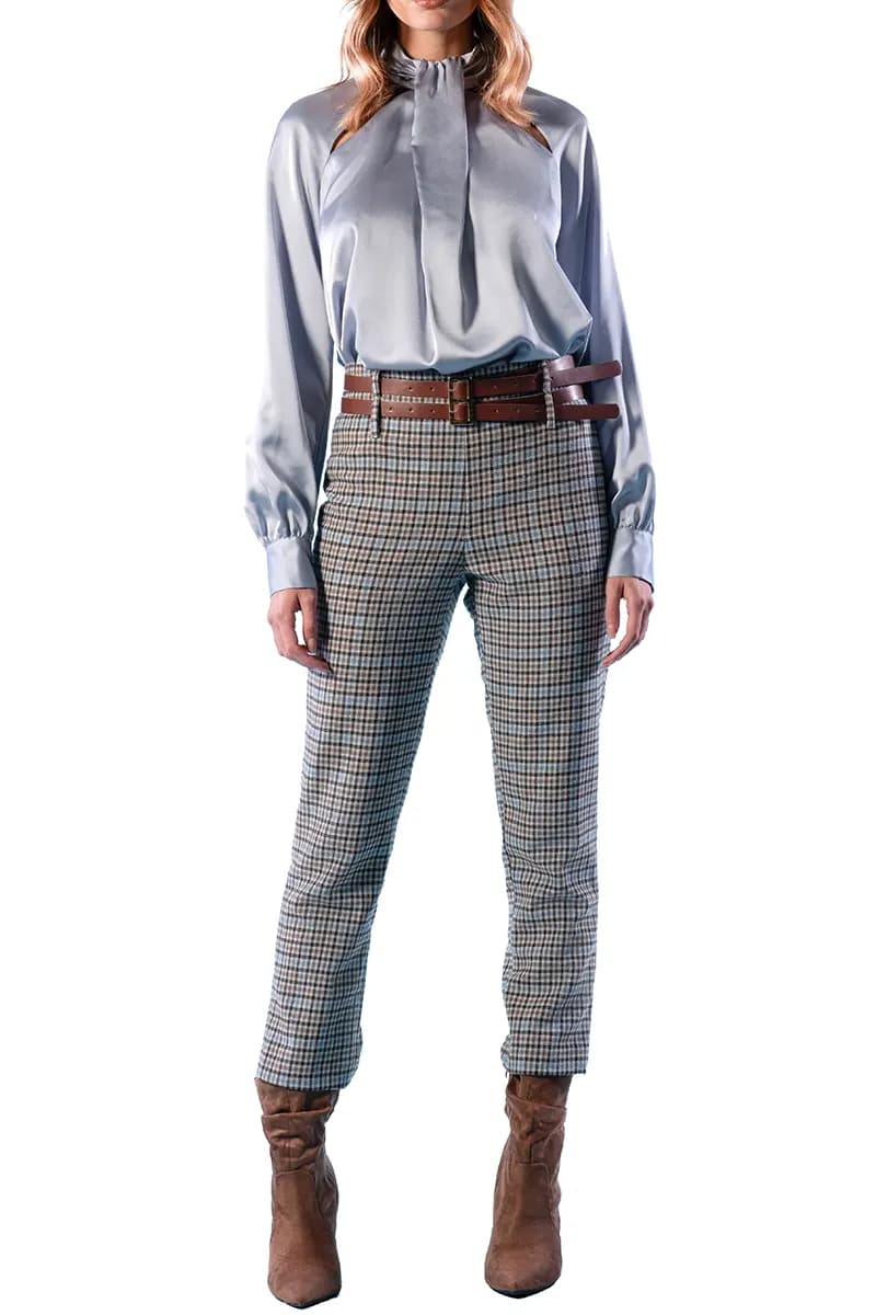 NUALY | Pantalone tartan - 4