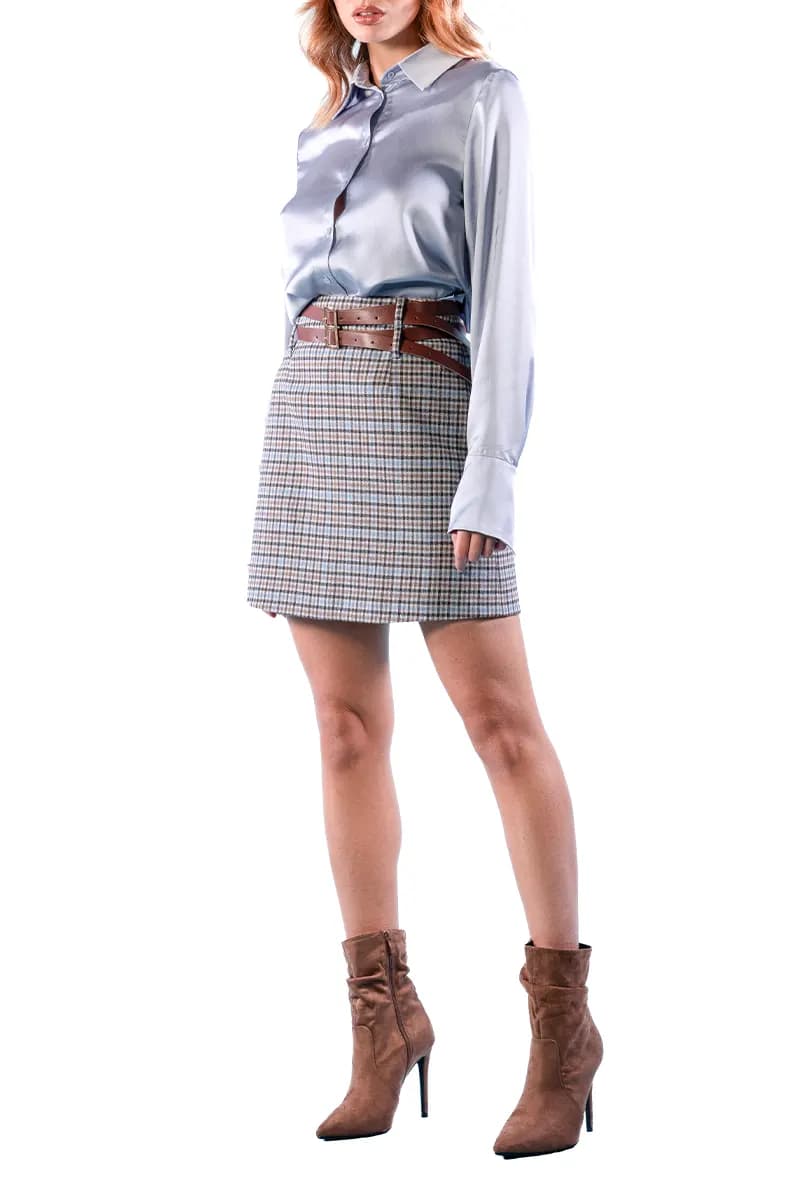 NUALY | Camicia in satin - 3