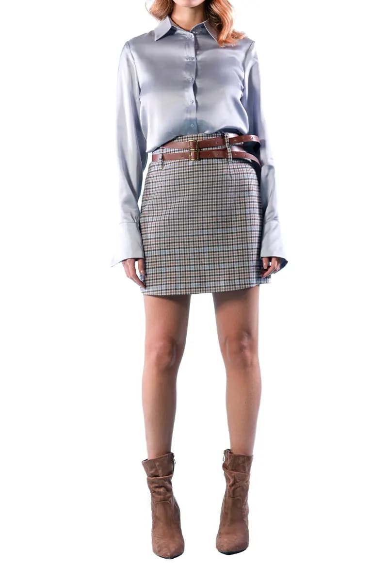 NUALY | Camicia in satin - 4