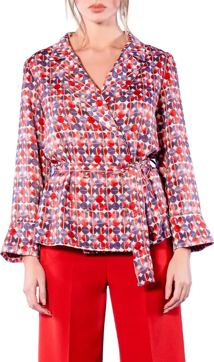 NUALY | Camicia incrocio pois - 2