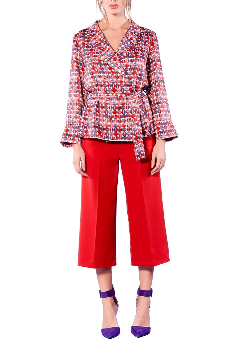 NUALY | Camicia incrocio pois - 3