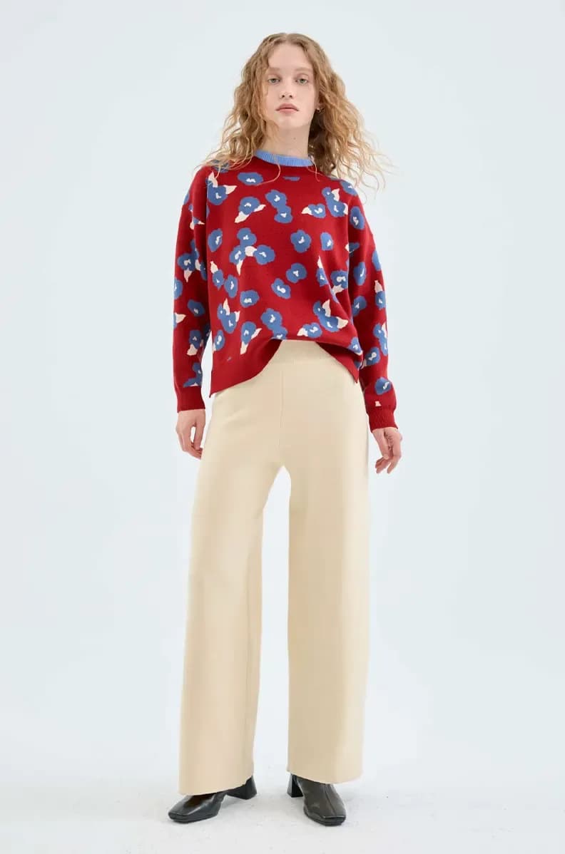 COMPANIA FANTASTICA | Pantalone dritto in maglia - 4