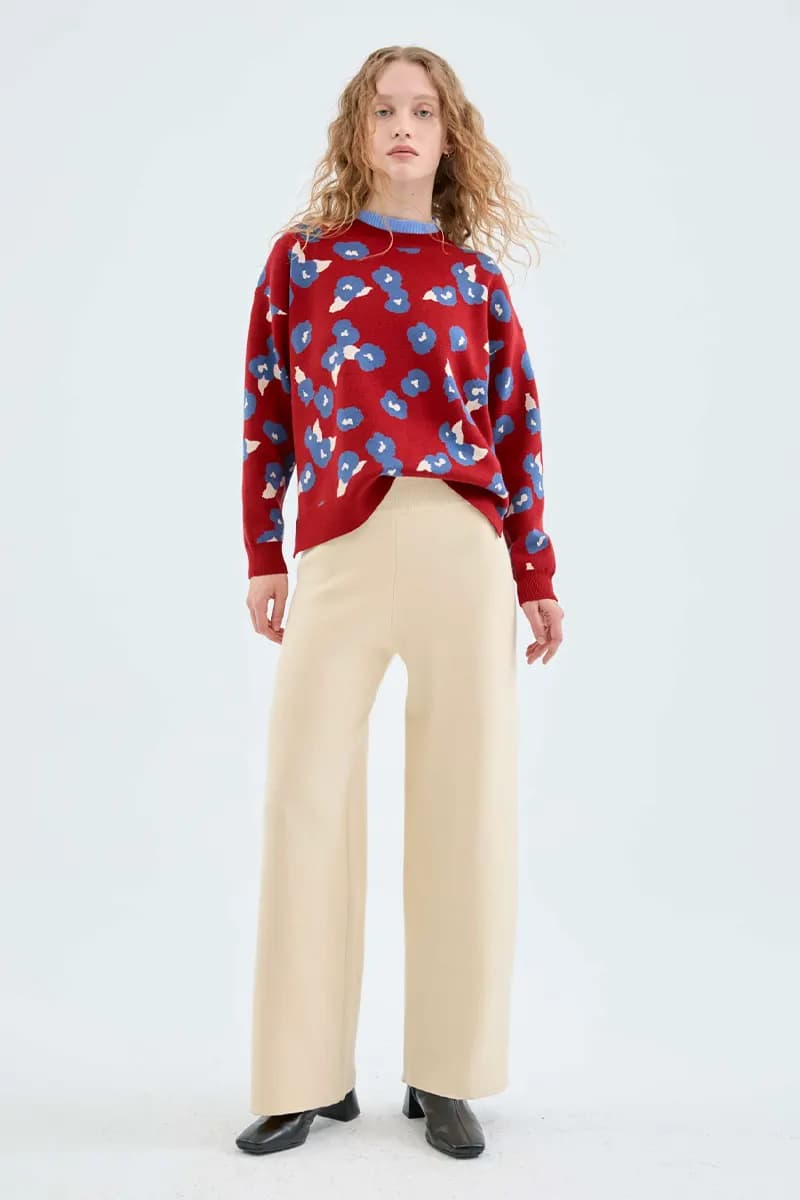 COMPANIA FANTASTICA | Pantalone dritto in maglia - 4