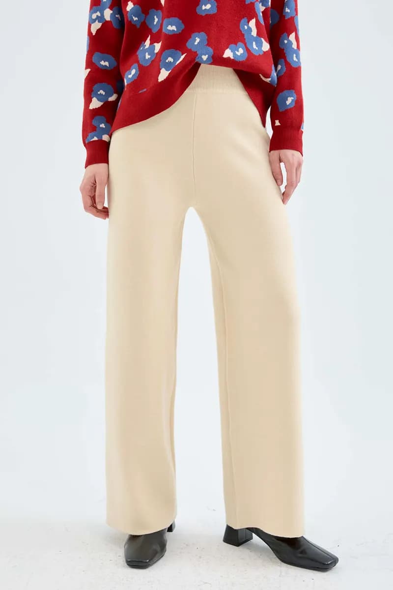 COMPANIA FANTASTICA | Pantalone dritto in maglia - 2