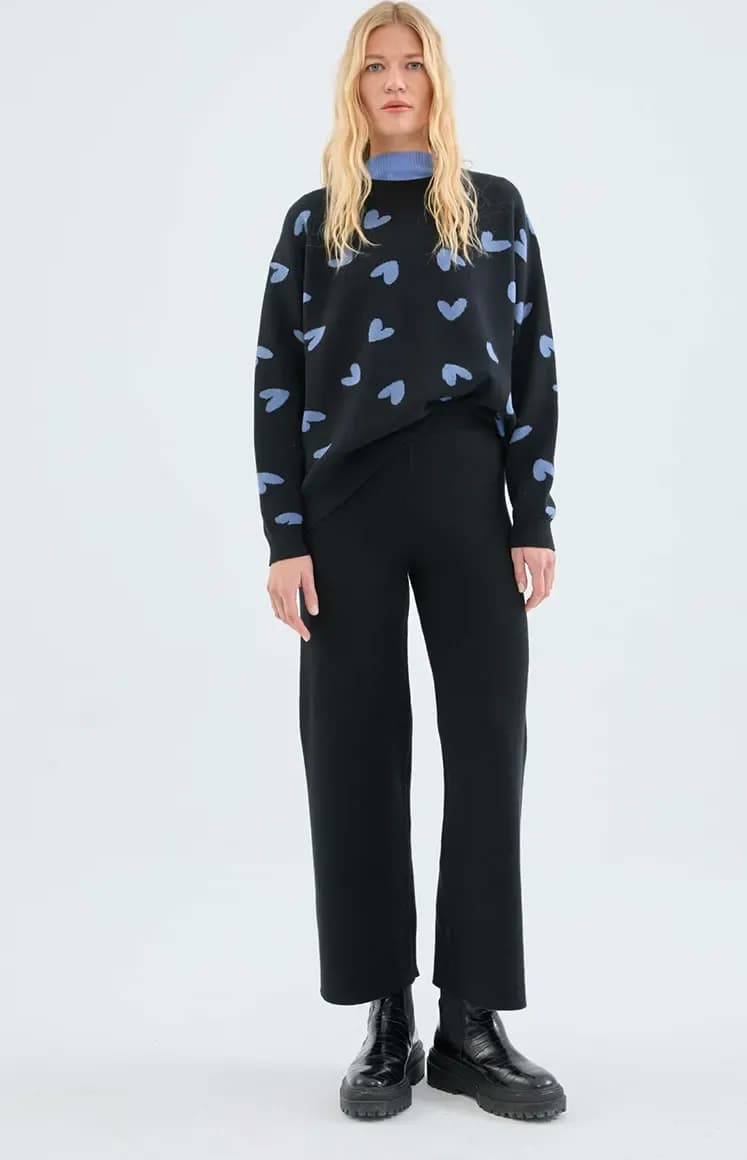 COMPANIA FANTASTICA | Pantalone dritto in maglia - 4