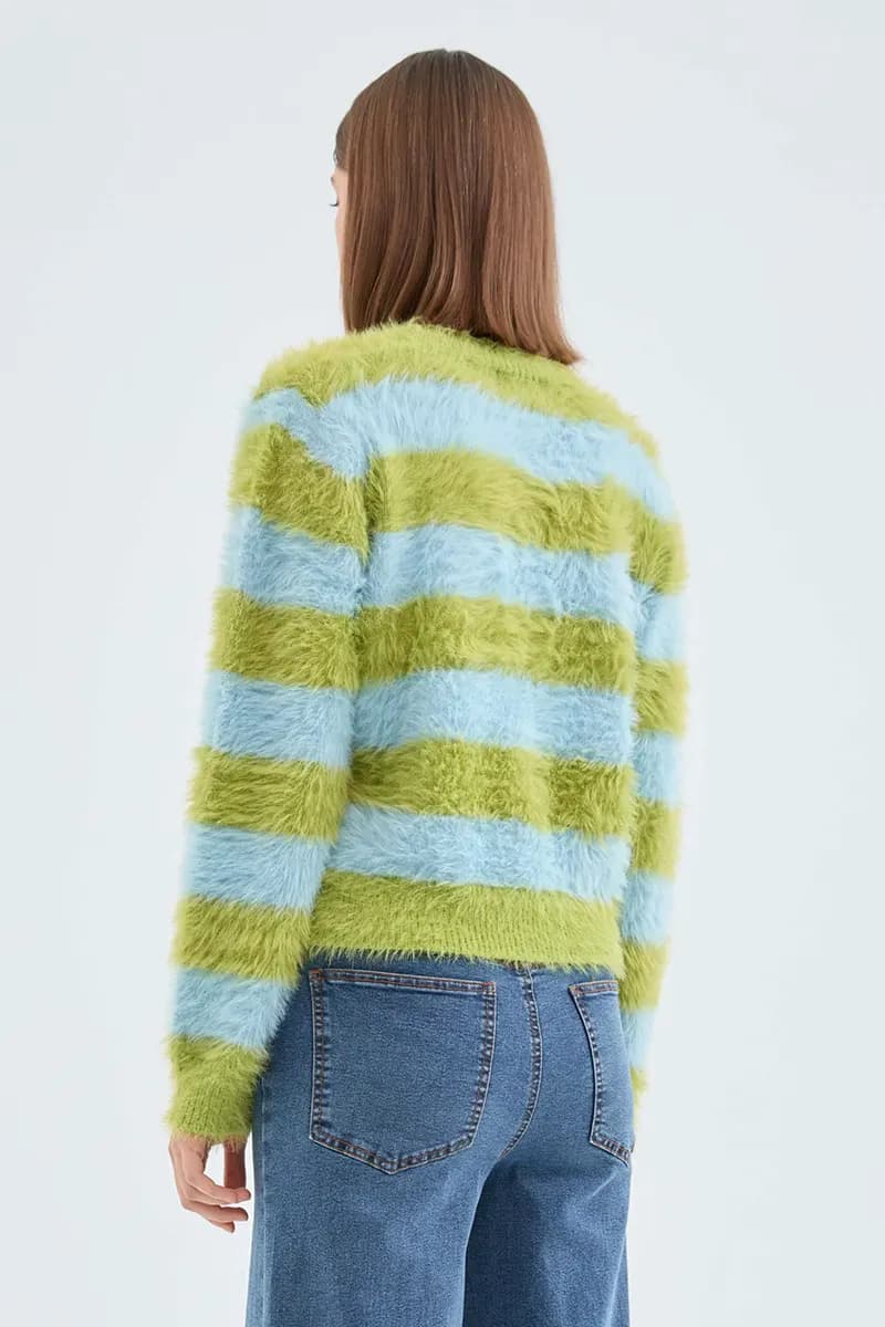 COMPANIA FANTASTICA | Maglia con texture e stampa a righe - 2