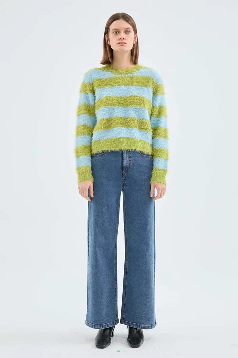 COMPANIA FANTASTICA | Maglia con texture e stampa a righe - 3