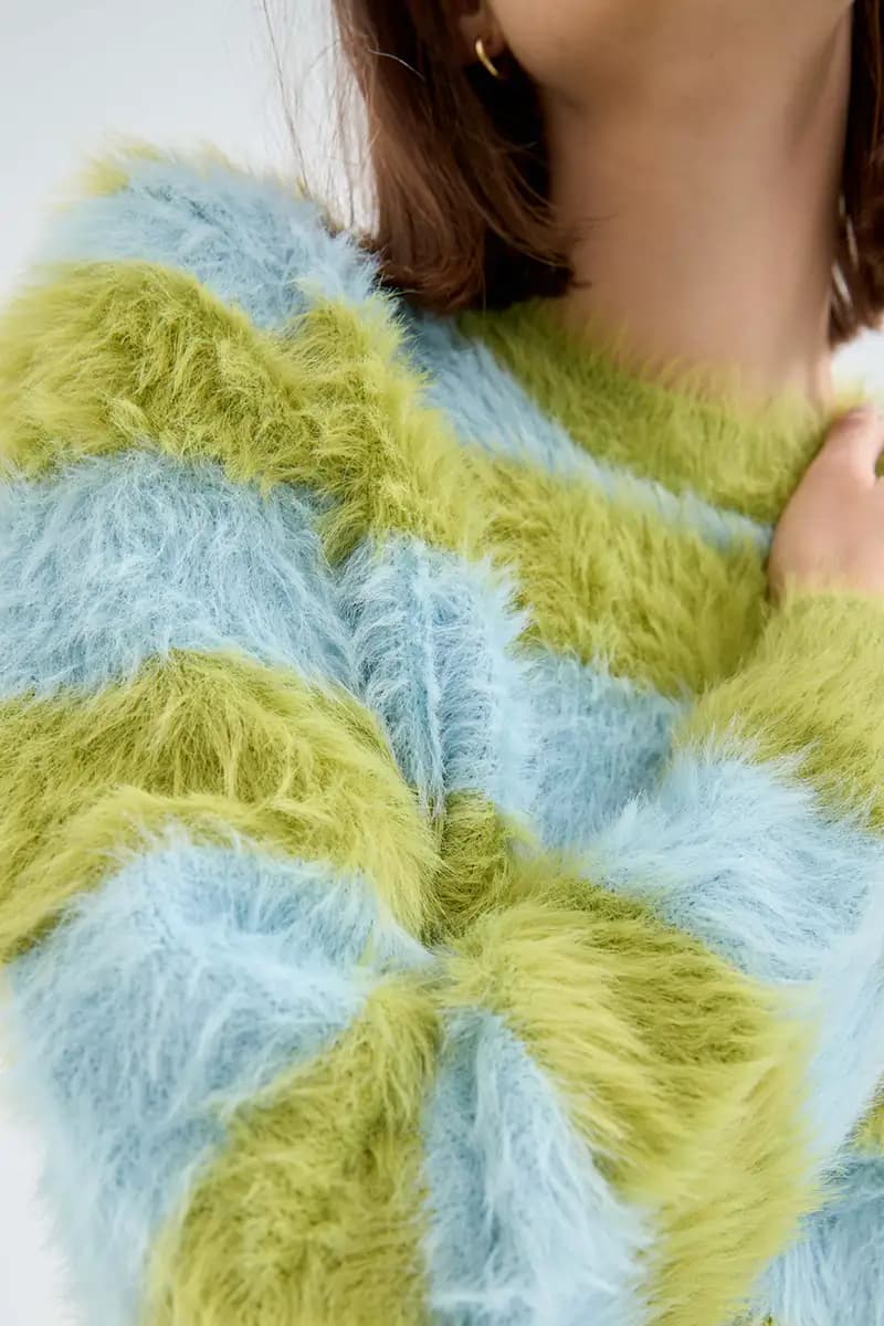 COMPANIA FANTASTICA | Maglia con texture e stampa a righe - 4