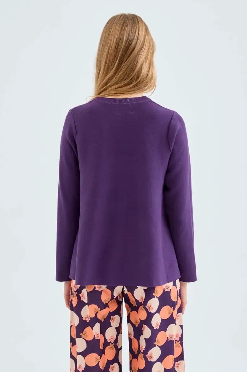 COMPANIA FANTASTICA | Maglia svasata viola - 2