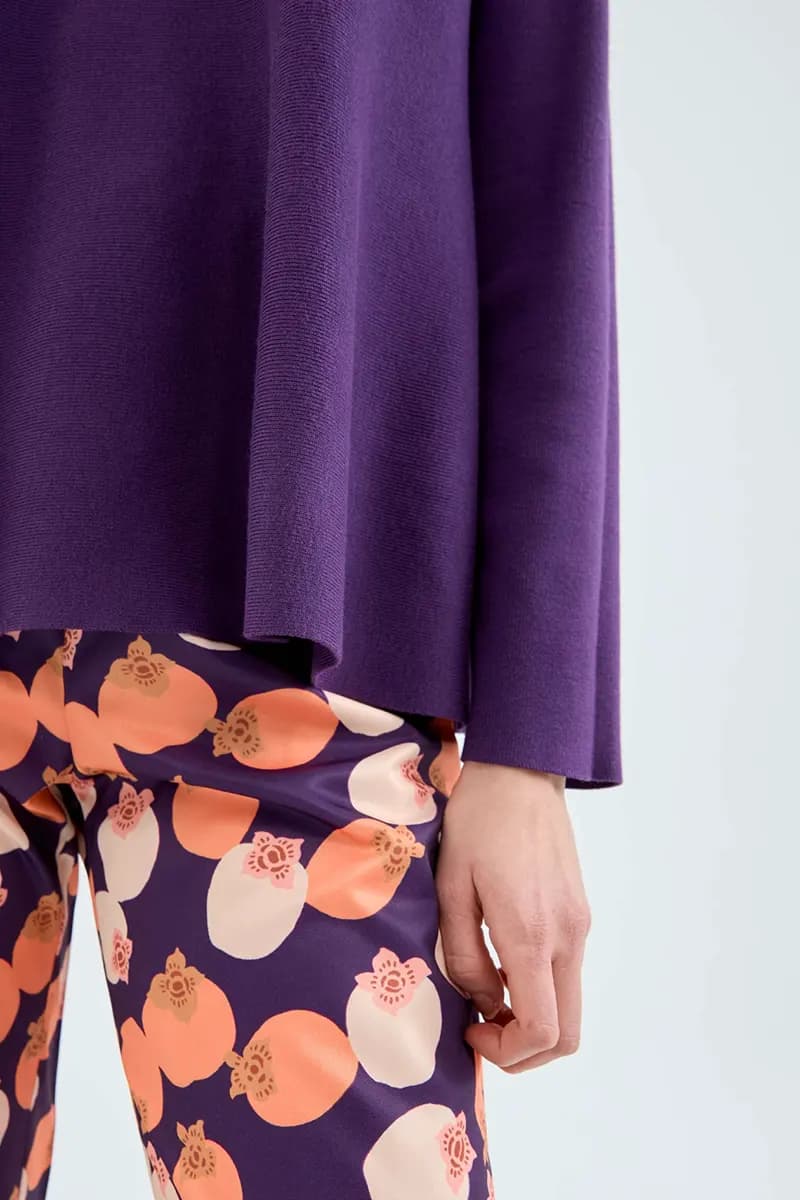 COMPANIA FANTASTICA | Maglia svasata viola - 3